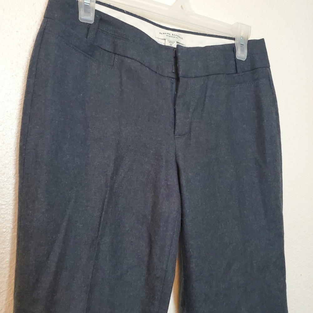 Banana Republic Jackson Fit Gray Wool Blend Dress Pants Petite 4P 681027-01 - Picture 12 of 13